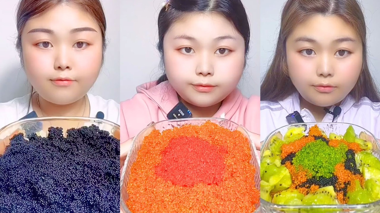 Seafood Texture ASMR | Massive Fish Roe Bowl Eating #75
