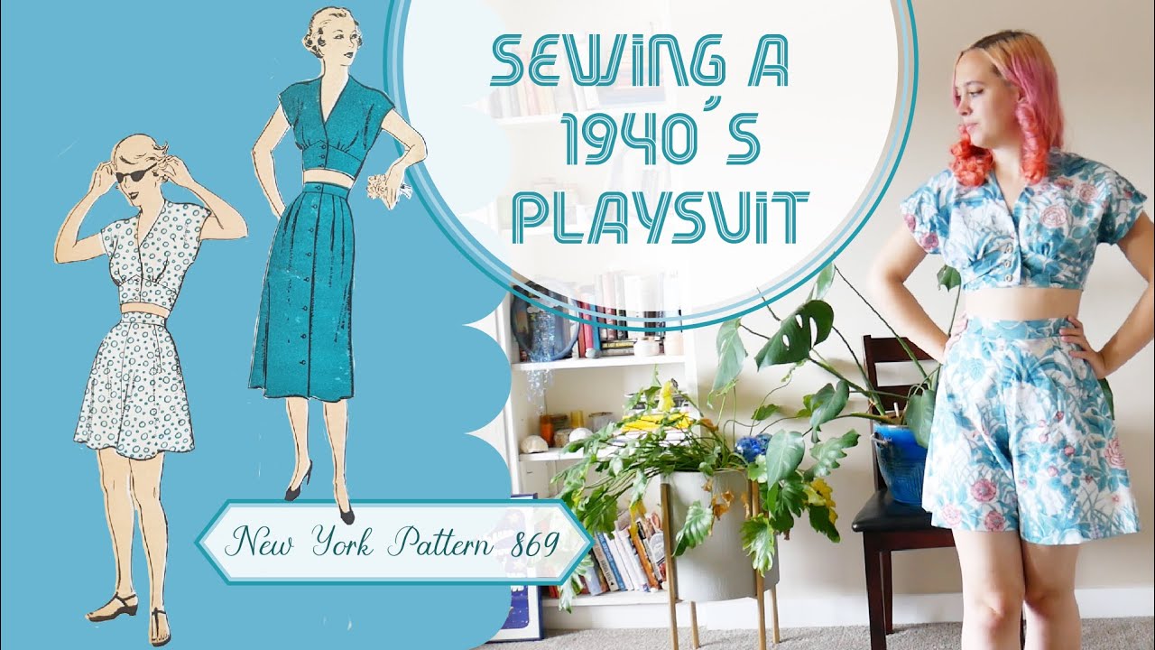 Sewing a 1940's playsuit | Vintage Sewing Projects