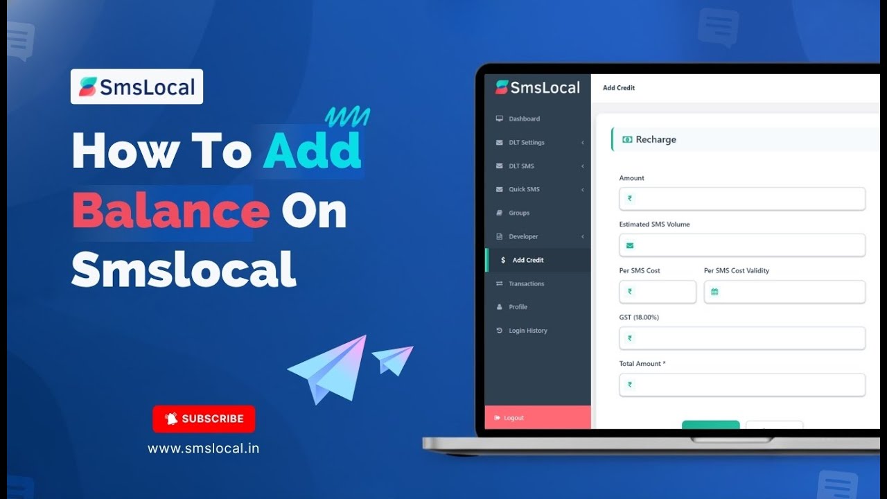 How to Add Balance on Smslocal