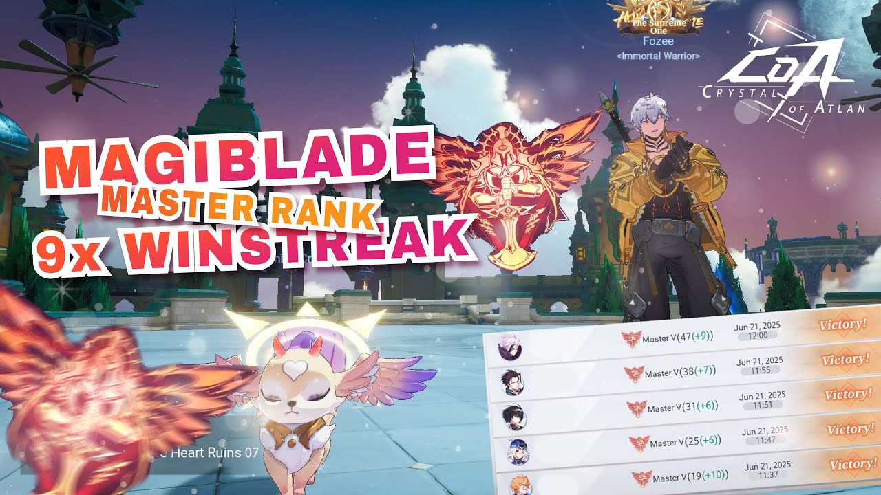 MAGIBLADE MASTER RANK PVP - Crystal of Atlan (CoA) #7