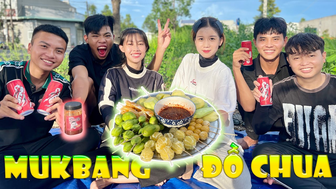 Hoàng Phúc | Thử Thách Mukbang Đồ Chua - Nước Chấm Cay Te Dai