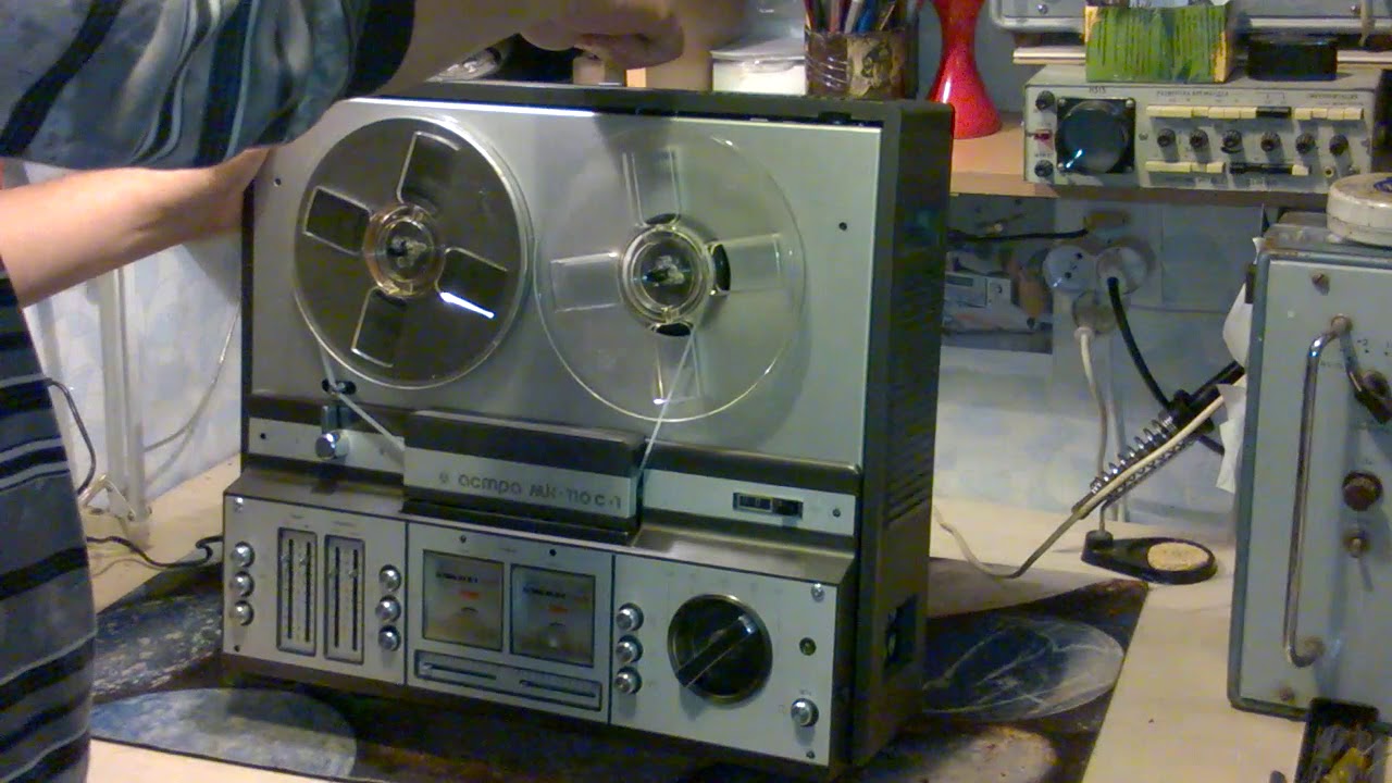 Магнитофон Астра 110 С-1. Кинематика. USSR reel tape recorder ASTRA 110 C-1. Kinematic/