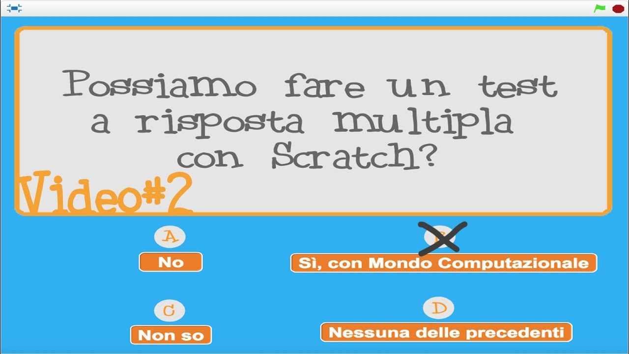 Tutorial Scratch [ITA]: (2 di 2) Creiamo un test a risposta multipla