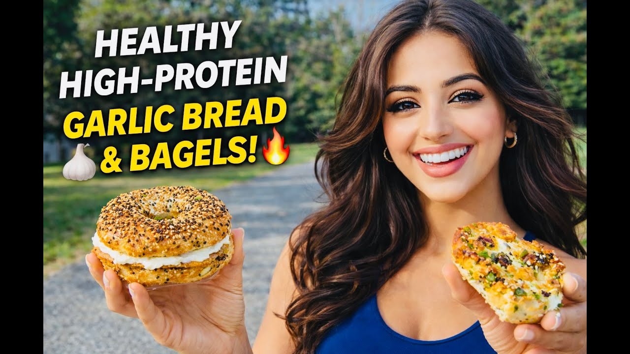 Healthy High Protein Garlic Bread & Bagels | Guilt-Free Weight Loss Dinner & Breakfast!