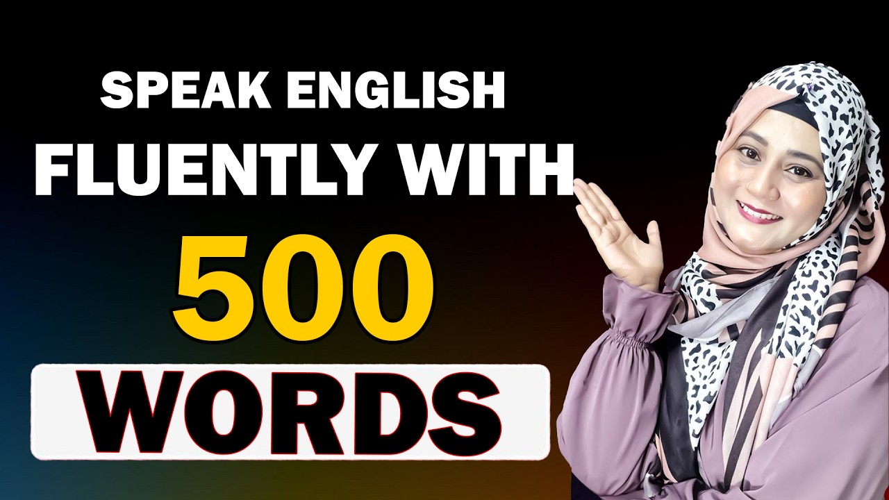 How to Speak English With Just 500 Words - No Grammar, No Difficult Words, No Teacher, No Long Time.