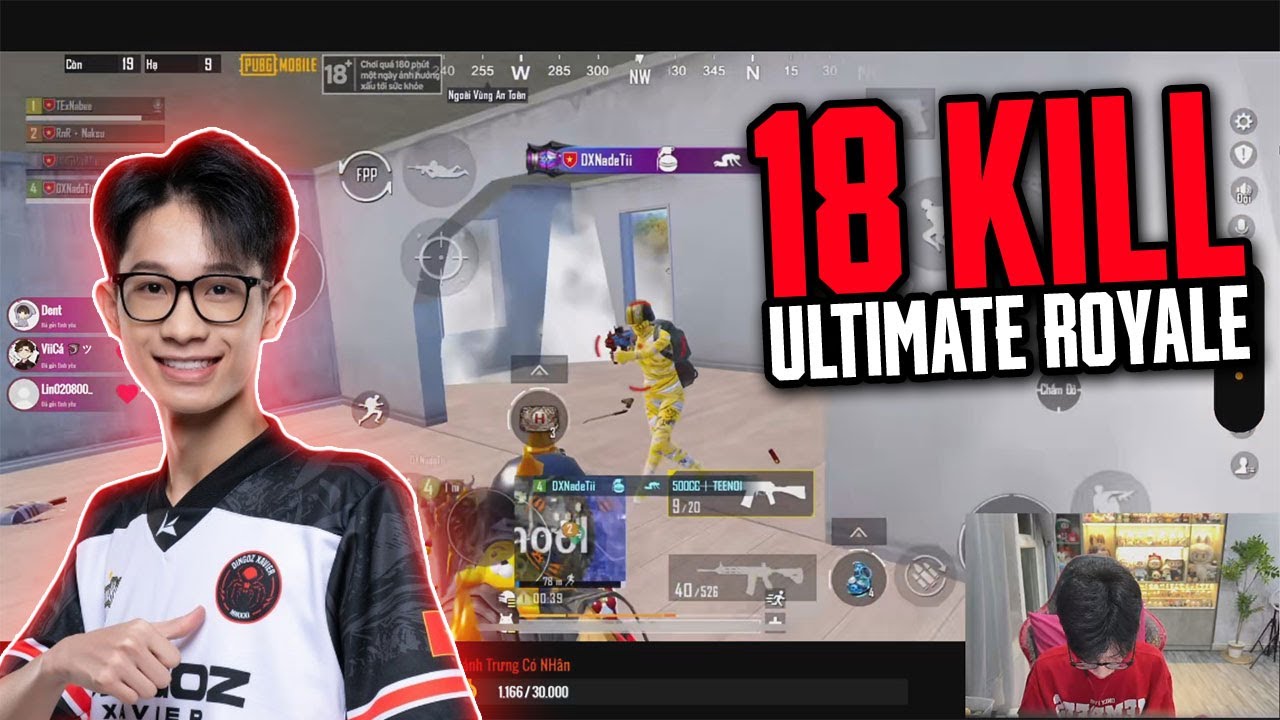 PUBG Mobile Vietnam : Dx.LeVis ultimate royale 18 killll!!!!