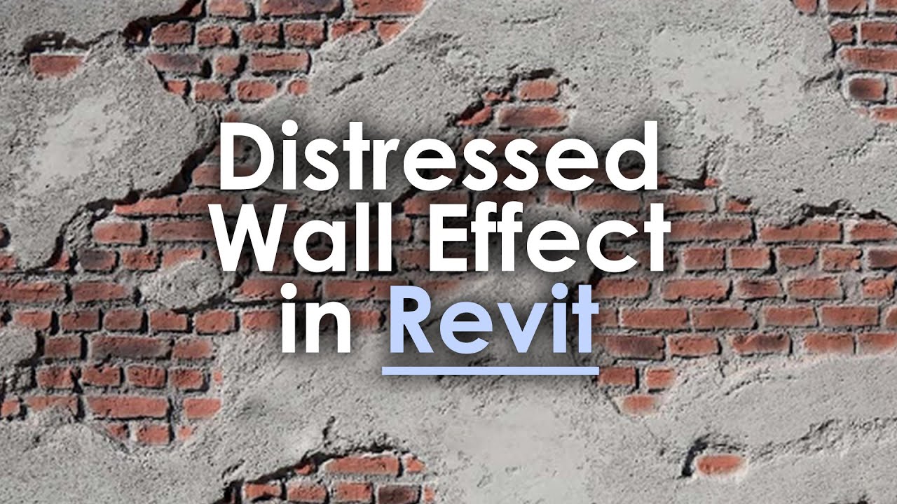 Exposed Brick in Revit - Distressed Wall in Revit Tutorial