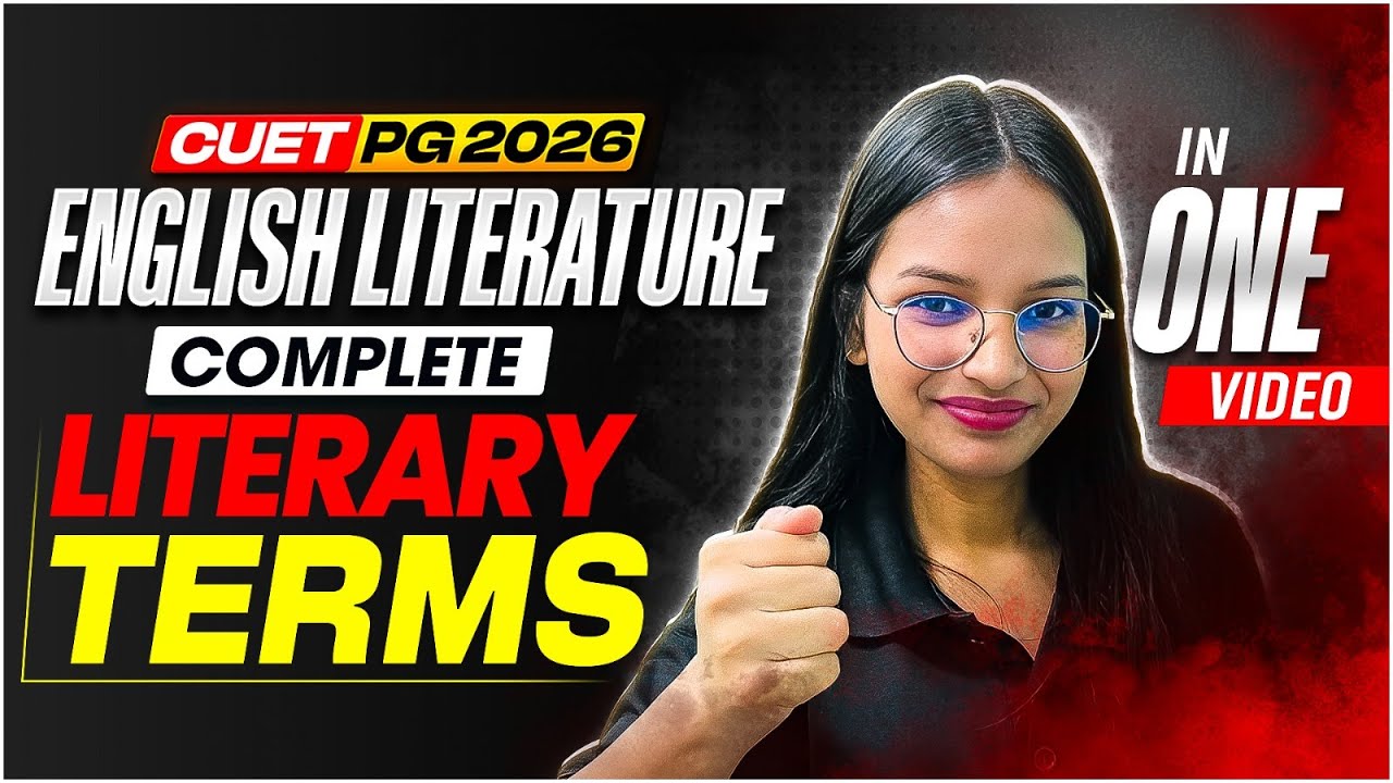 CUET PG English Literature 2026 | Complete Literary Terms | One Shot
