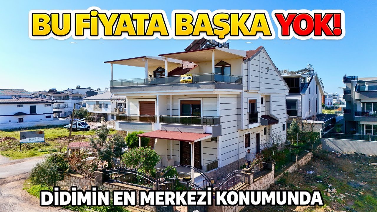 Bu Fiyata Başka Bulunmaz Didim’in En Merkezi Konumunda Villa Turu (D-61)