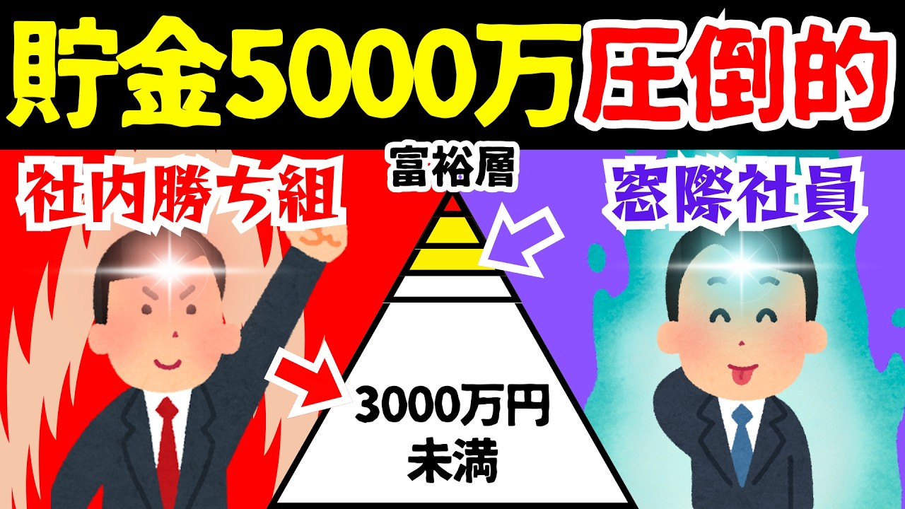 【貯金の真実】窓際FIREしてるのは地味な社員!!!?
