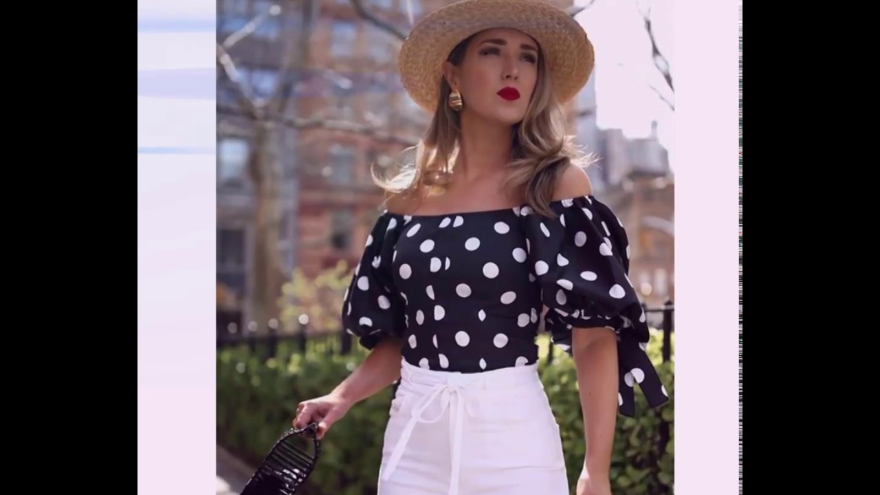 MODA 2021 moda 2020 Blusas de Moda 2020 💕 Blusas de Lunares Tendencias en Blusas Modernas