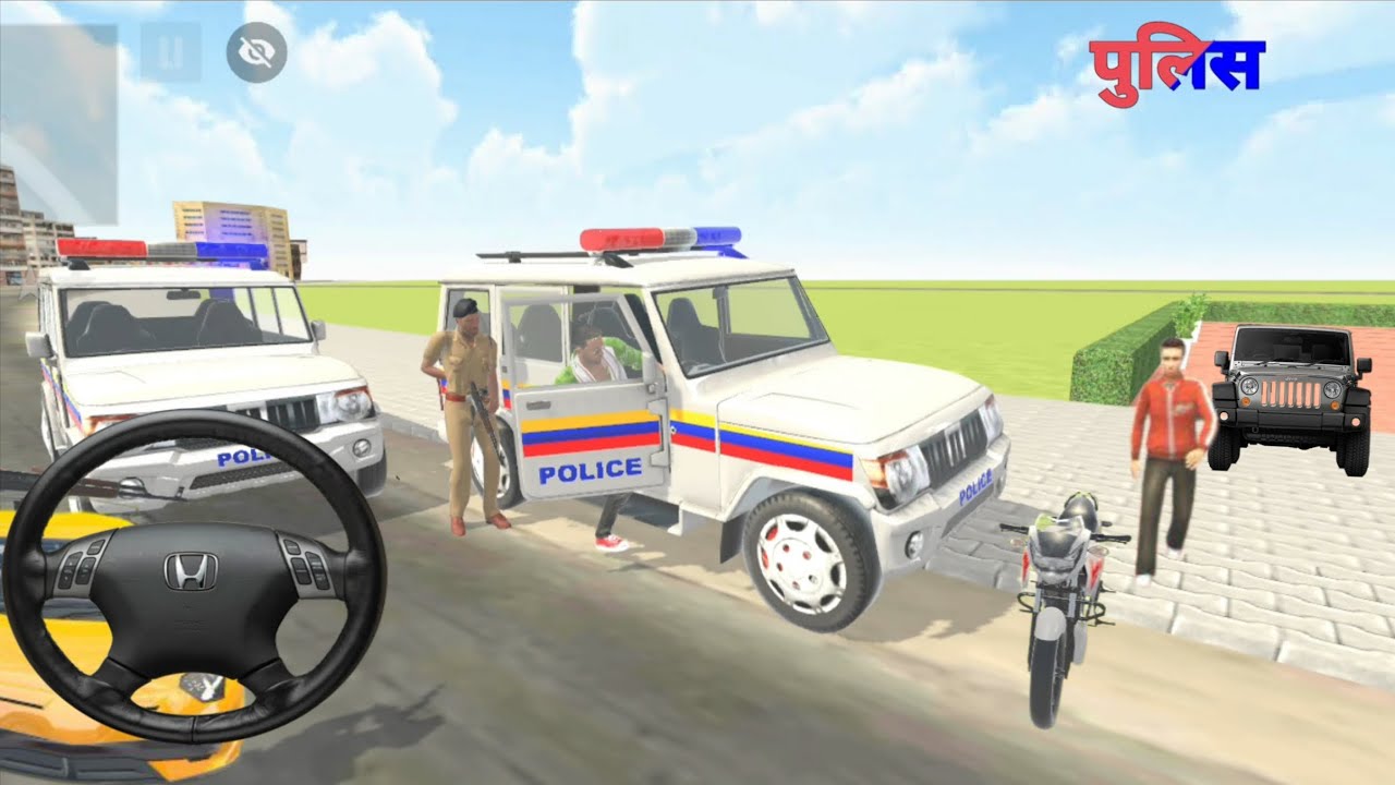 New Kar Modified Franklin Police 🚨 Shinchan Ghayal 💯 Indian Theft Auto Simulator Game 