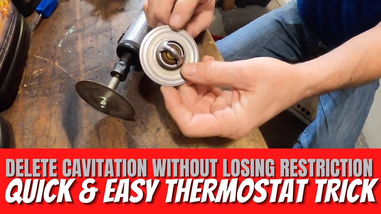 Delete Cavitation Without Losing Restriction w/ This Quick & Easy Thermostat Trick
