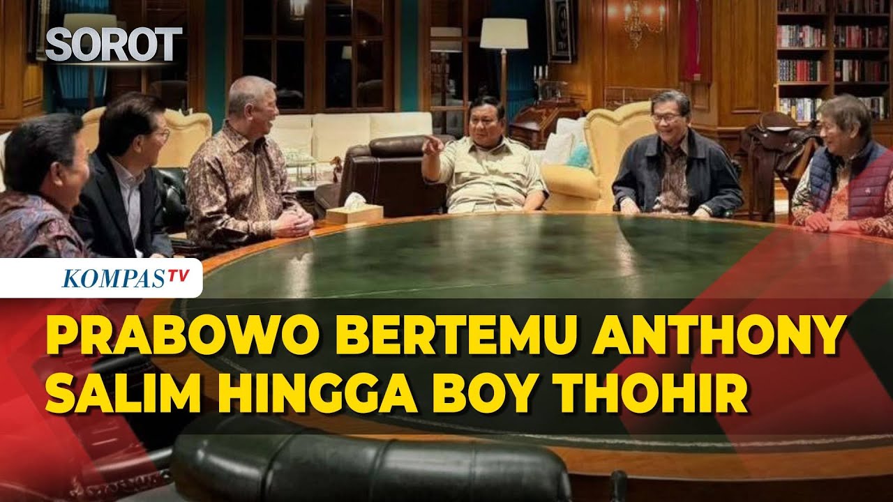 Prabowo Bertemu Pengusaha Anthony Salim hingga Boy Thohir di Hambalang