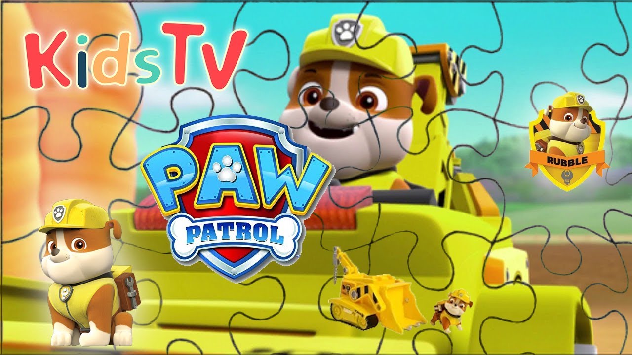 Paw Patrol Jigsaw Puzzles For Kids RUBBLE - Gideon's Toy Army