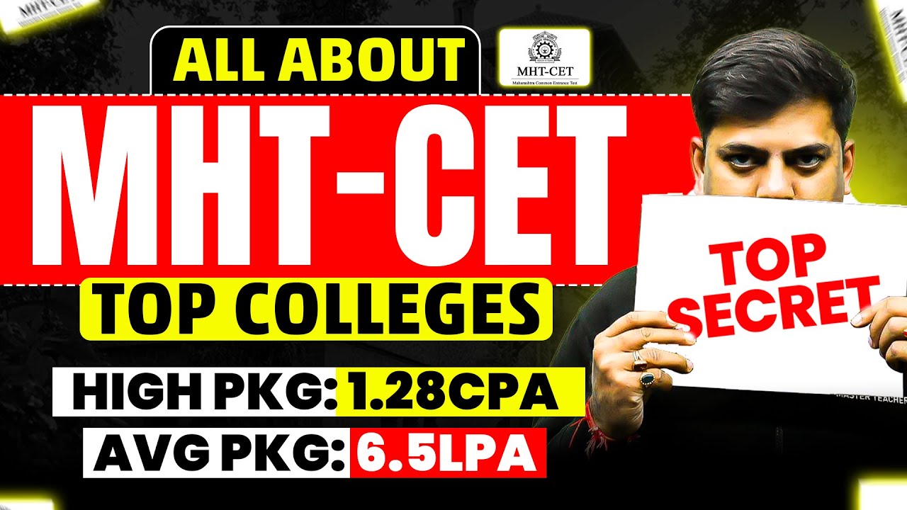 All About MHT-CET | Top Engineering Colleges, Cutoff, Placements & Packages | Harsh sir