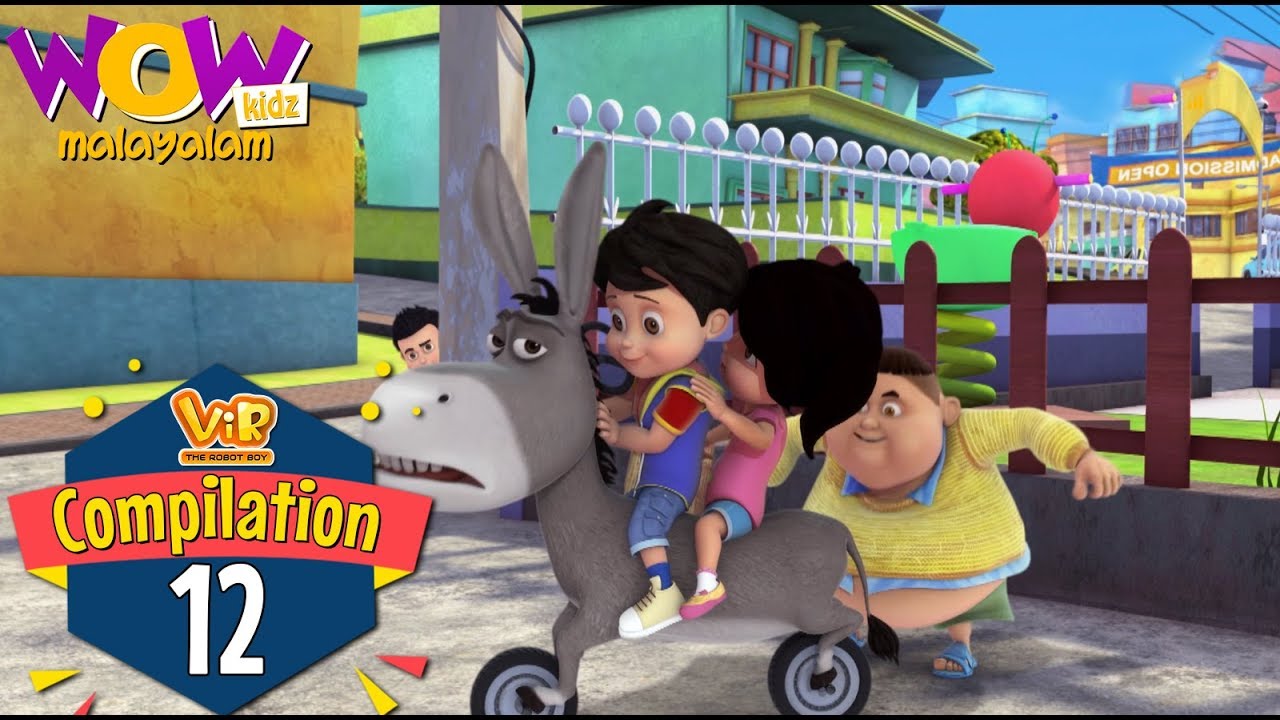 Vir the robot boy | Malayalam Cartoon | Compilation 12 | Malayalam Moral Stories |Malayalam Story