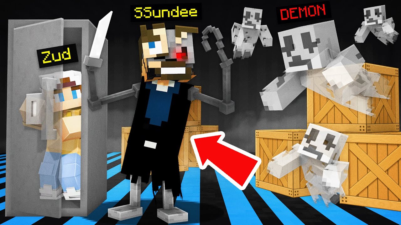 Robots vs Demons in Minecraft (Phasmophobia)