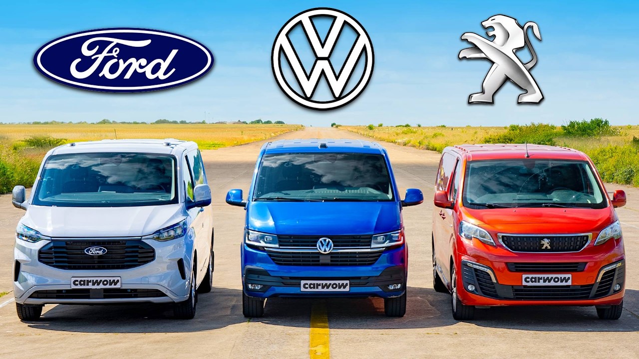 En Hızlı Minibüs DRAG YARIŞI: Ford - VW - Peugeot