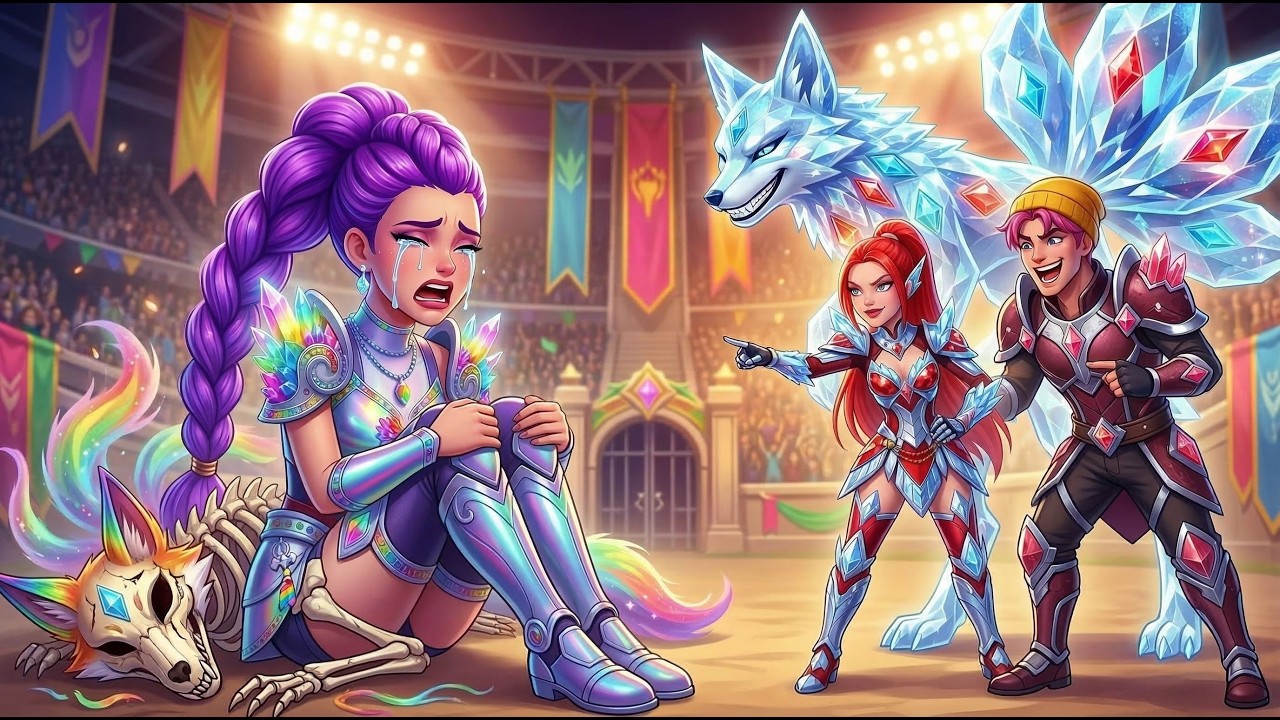 Rainbow Family VS Diamond Family 🦊 RUMI Gets 9 Tailed Fox Championship 🏆 KPOP Demon Hunters