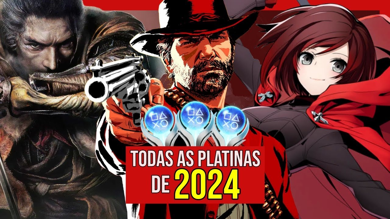 MUITA PLATINA! Todos os jogos que PLATINEI em 2024!