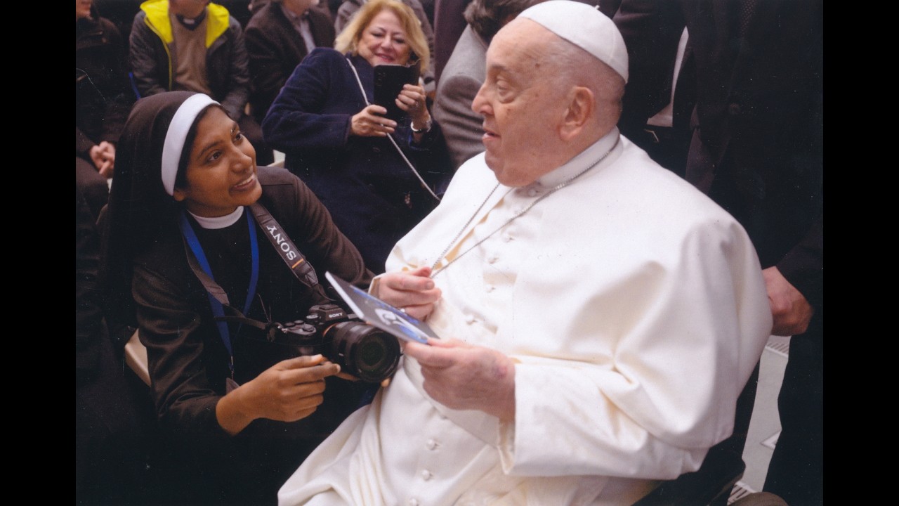 VATICAN || ITALY || POPE FRANCIS || SR LISMY CMC || CAMERA NUN