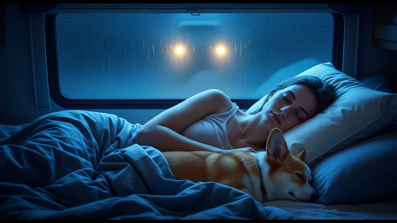 Rain Sounds on Camping Car Window – Instant Sleep & Anxiety Relief