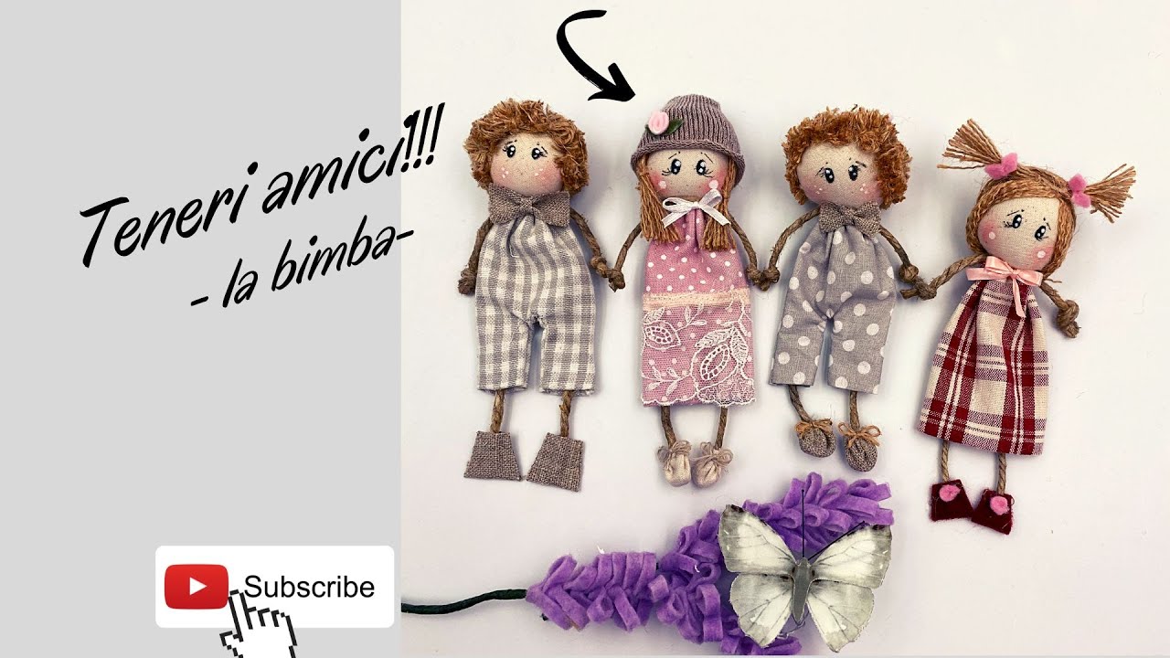 Ritagli di stoffa? Guarda cosa puoi creare!!Facile e veloce!   (prima parte) #bambole #nanadecor