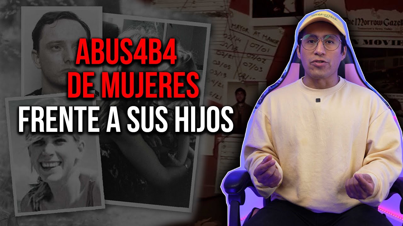 UN HOMBRE ABUS4B4 DE MUJERES EN FRENTE DE SUS HIJOS