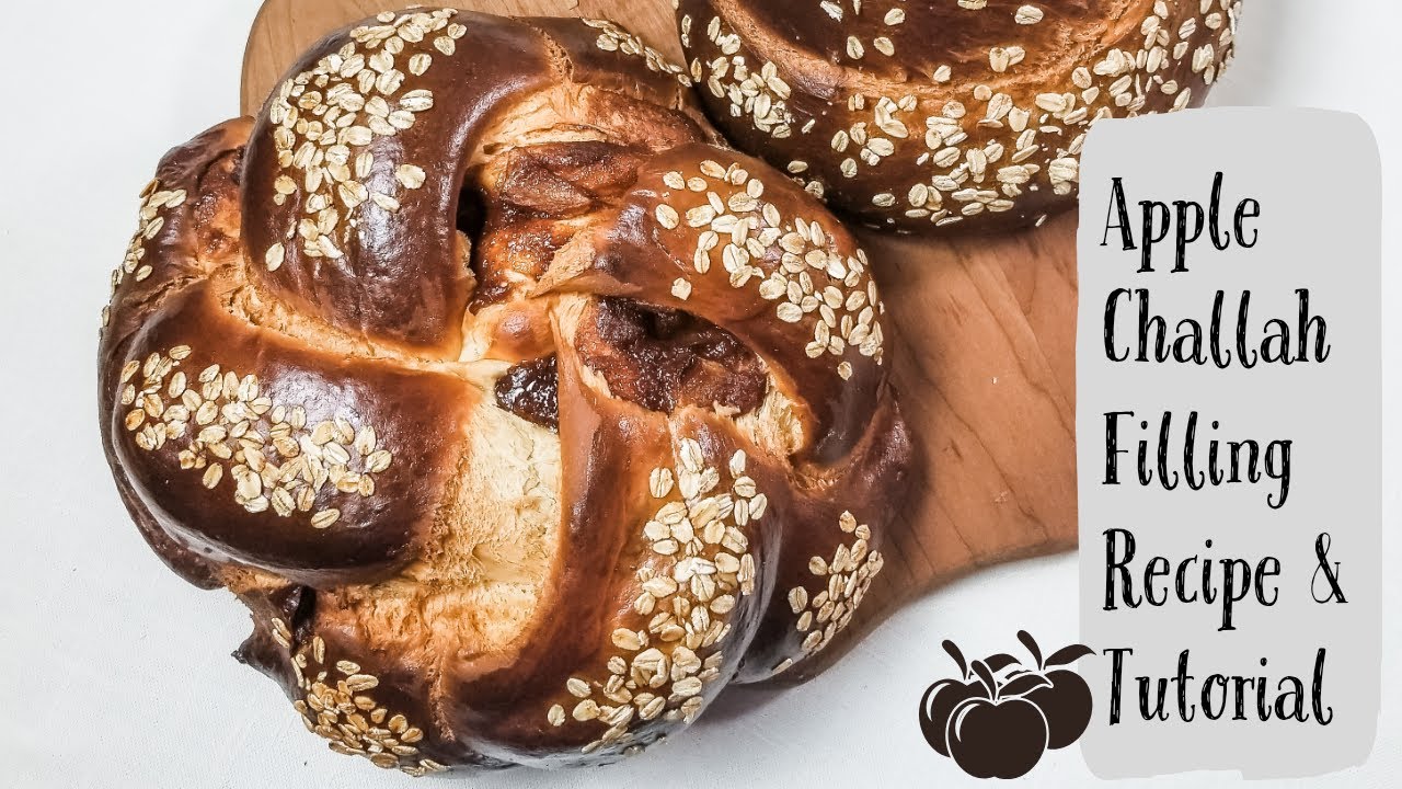 How to Make Apple Challah Filling | How to Braid 4 Strand Round Challah