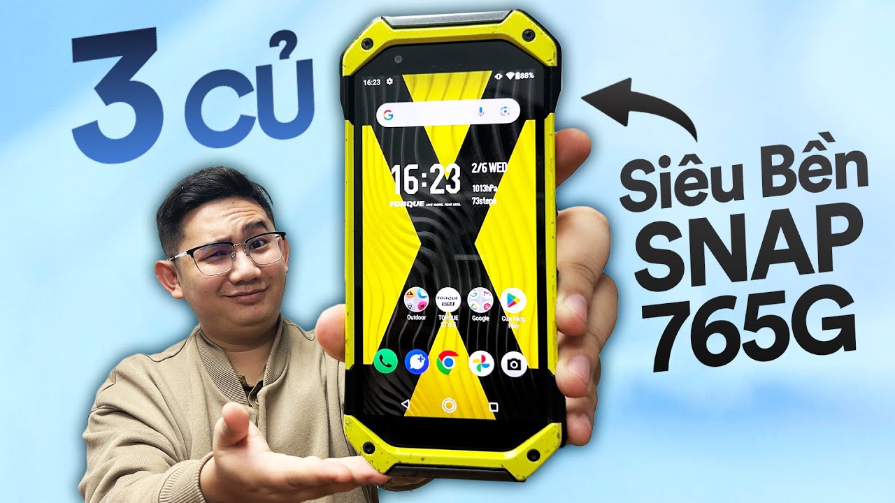 Smartphone SIÊU BỀN RỬA XÀ PHÒNG CŨNG ĐƯỢC chỉ 3 triệu: Kyocera Torque 5G