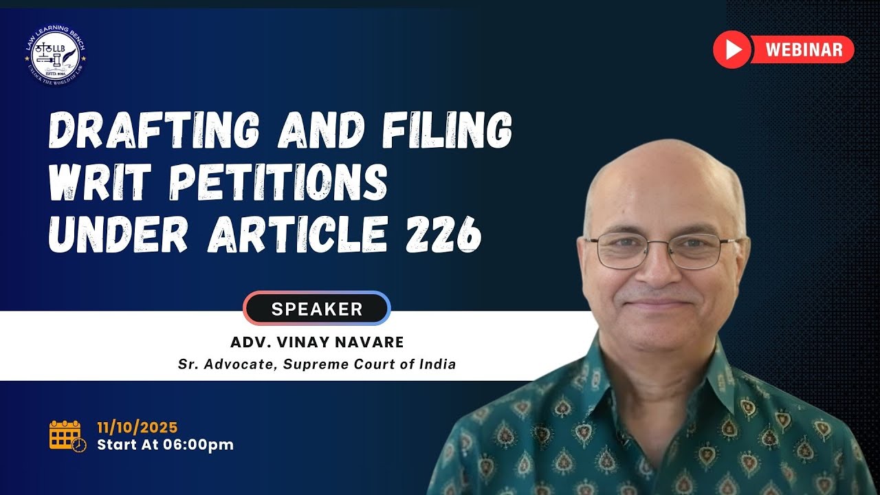 Stop Making These Mistakes in Writ Petitions | Learn Proper Drafting & Filing