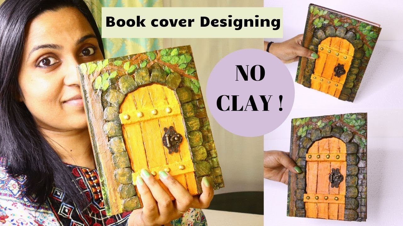Awesome Book cover making idea / No clay used /Cardboard Craft By Aloha Crafts