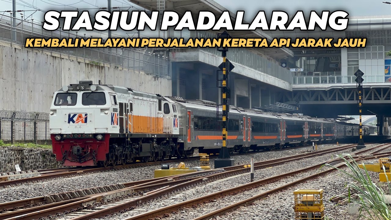 AKHIRNYA STASIUN PADALARANG KEMBALI MELAYANI PERJALANAN KERETA API JARAK JAUH PADA GAPEKA 2025 INI‼️