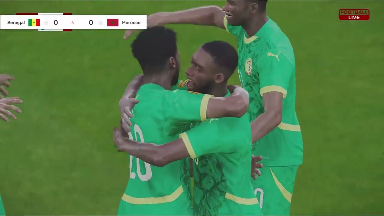 المغرب و السنغال | لعبة محاكاة مباراة اليوم | LIVE pes 21