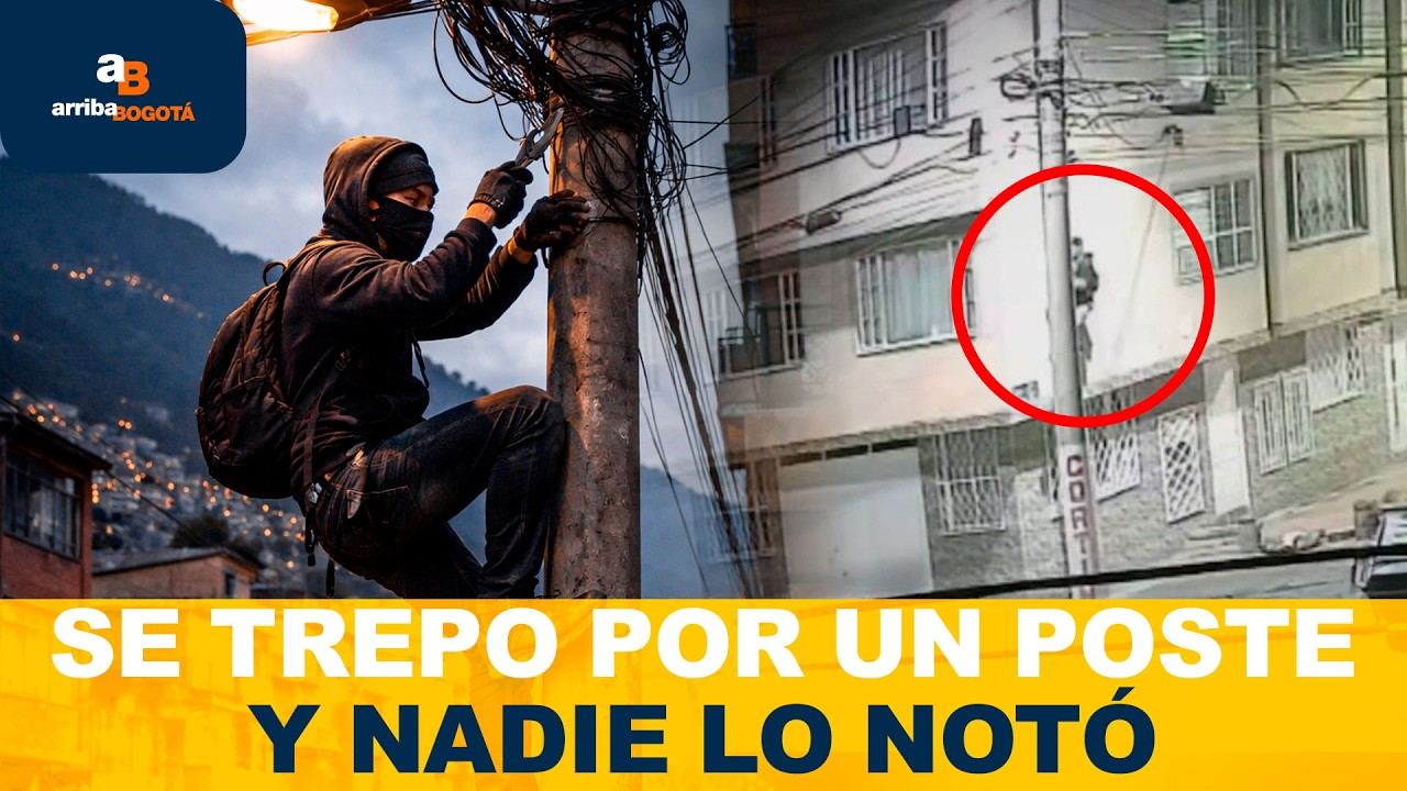 Un hombre escaló un poste y robó más de 20 millones | CityTv | ArribaBogotá