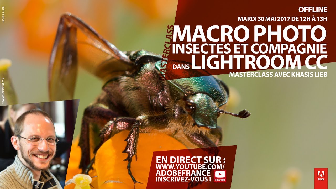Tutoriel Lightroom CC : Macro photo insectes avec Khasis Lieb | Adobe France