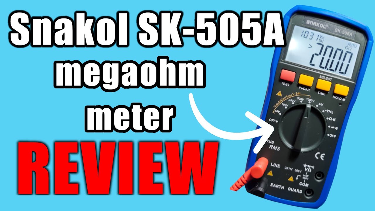 Snakol SK-505A Insulation Tester Review – Tool for Electricians ⚡ #Multimeter #InsulationTester