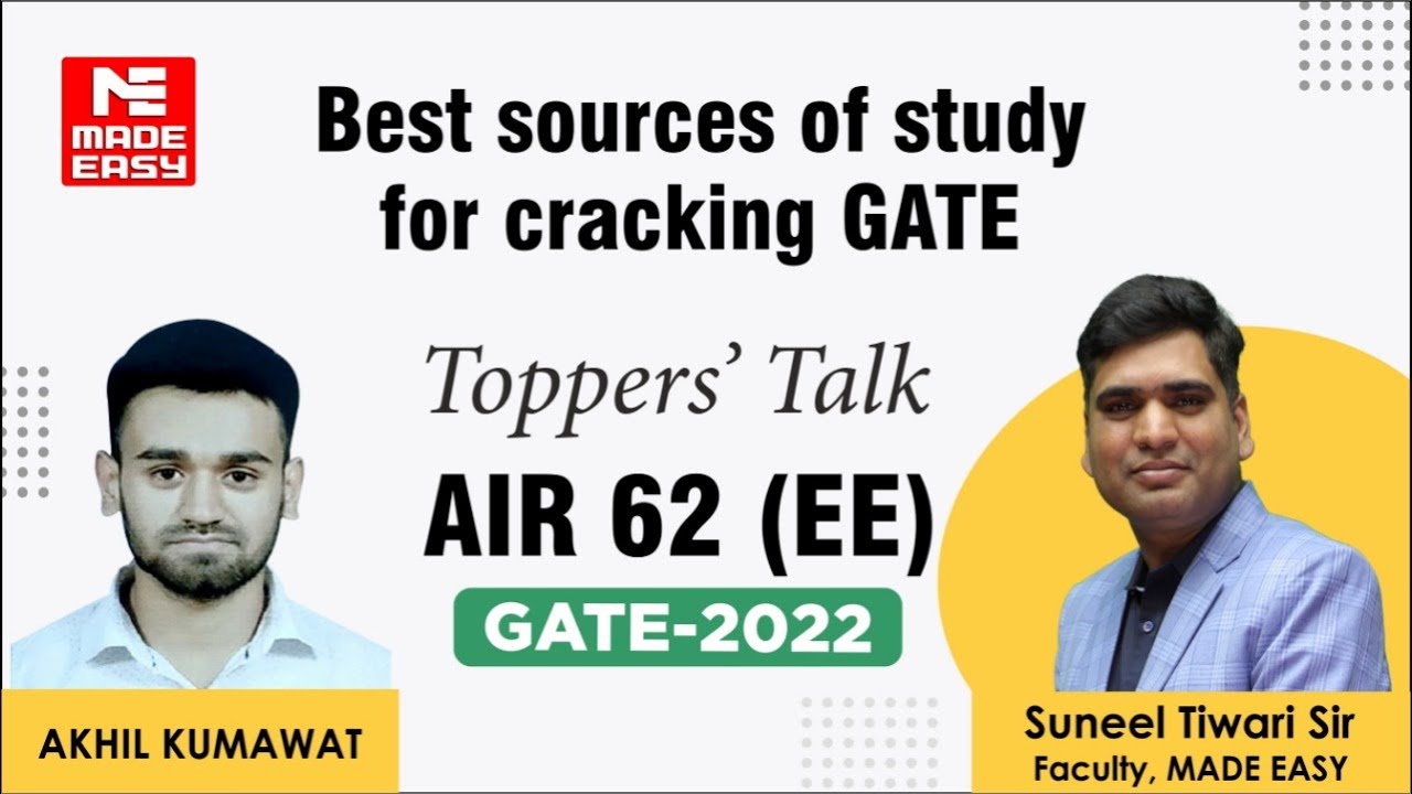 GATE 2022 Topper | Electrical Engg. | Akhil Kumawat | AIR-62 | Toppers' Talk | MADE EASY Student