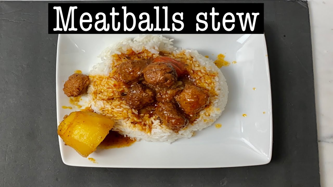 How to make meatballs stew the Guinean 🇬🇳 way / meatballs / chicken meatballs / Rougisto