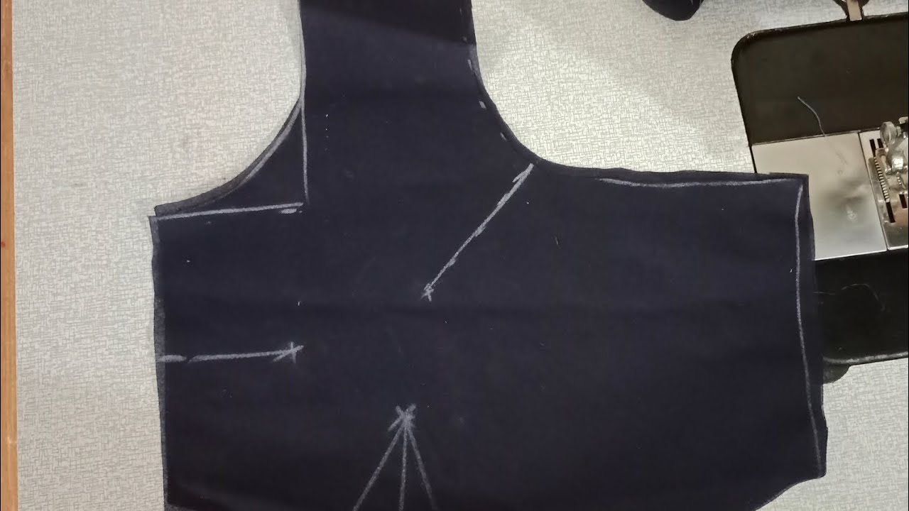 Normal saree blouse cutting 