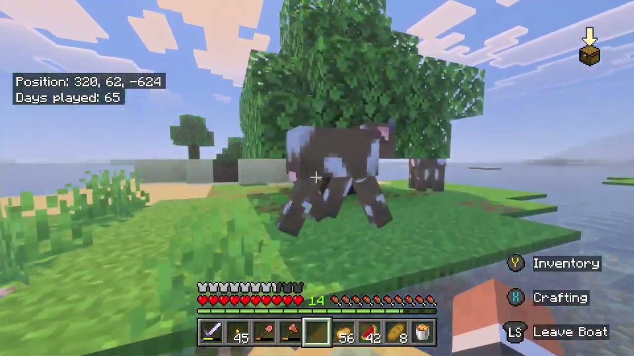 Silent Minecraft Survival | Day 65– Dark Oak Wood Bust (No Commentary)