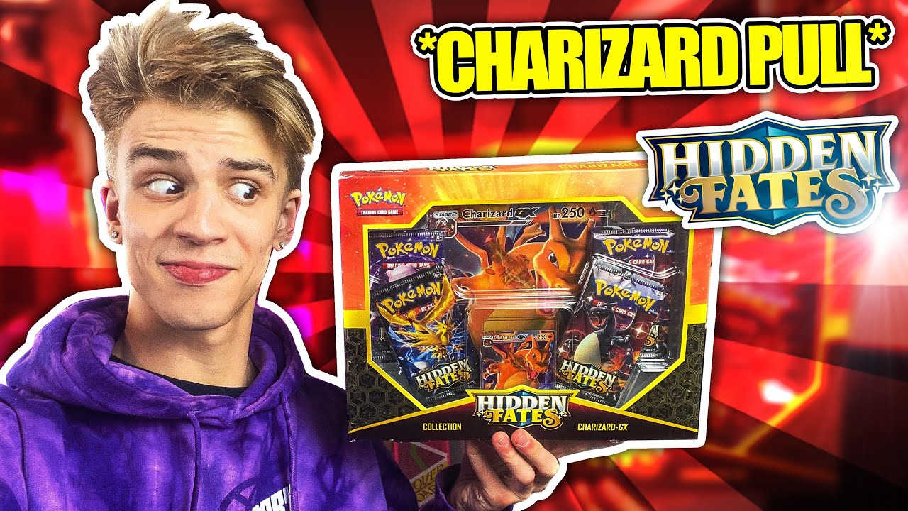 Opening a CHARIZARD GX Hidden Fates BOX and pulled a CHARIZARD!!