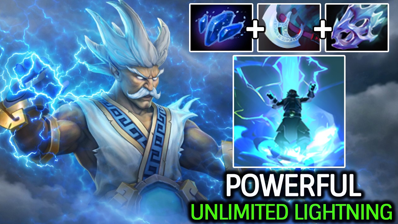 Zeus Insane Right Click – Powerful Unlimited Lightning Dota 2