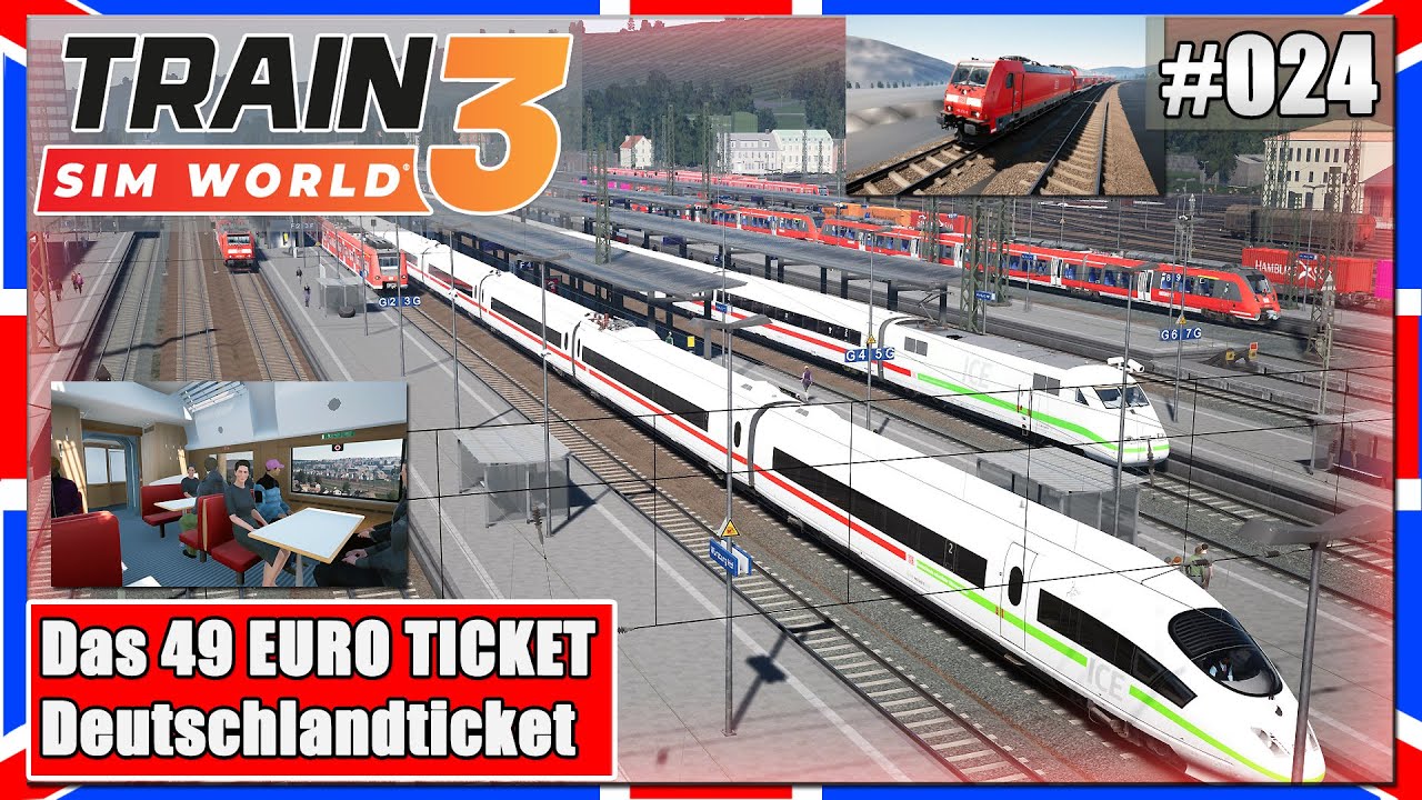 Train Sim World 3 | Das 49 &euro; DEUTSCHLANDTICKET | W&uuml;rzburg Gem&uuml;nden | ICE | Gameplay | TSW3