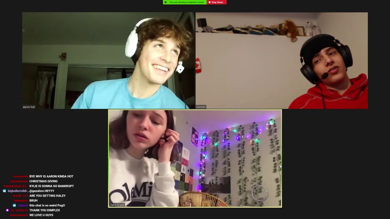 Aaron Hull Raps and Sings with Hamzah and Claire & Plays Roblox with Hamzah | 5th December 2020