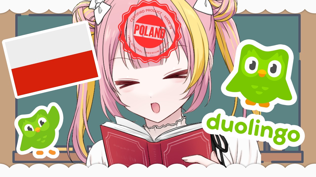 ⋮ DUOLINGO ⋮ POLSKA GUROM! Italian VTuber learns POLISH | Tennyo Yui 【EN VTUBER】