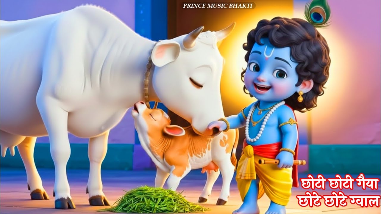 Little Krishna Song छोटी छोटी गैया - Choti Choti Gaiya Chote Chote Gwal | Krishna Song