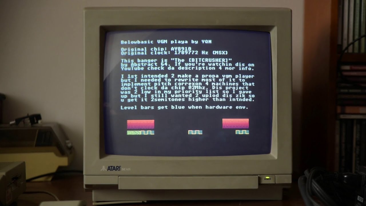 🎹 Abstract 64 - The [BITCRUSHER] // .vgm MSX/Spectrum tune on Atari ST