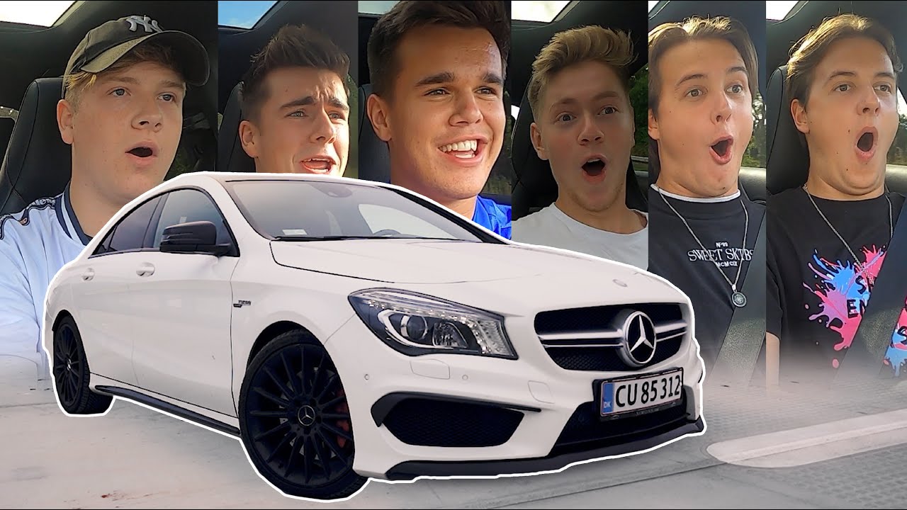 GUTTERNE PRØVER MIN NYE BIL